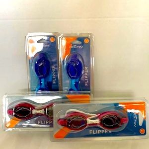 Dolfin Flipper Goggles Anti Fog Lenses Junior Teen Kids 4+ Swimming